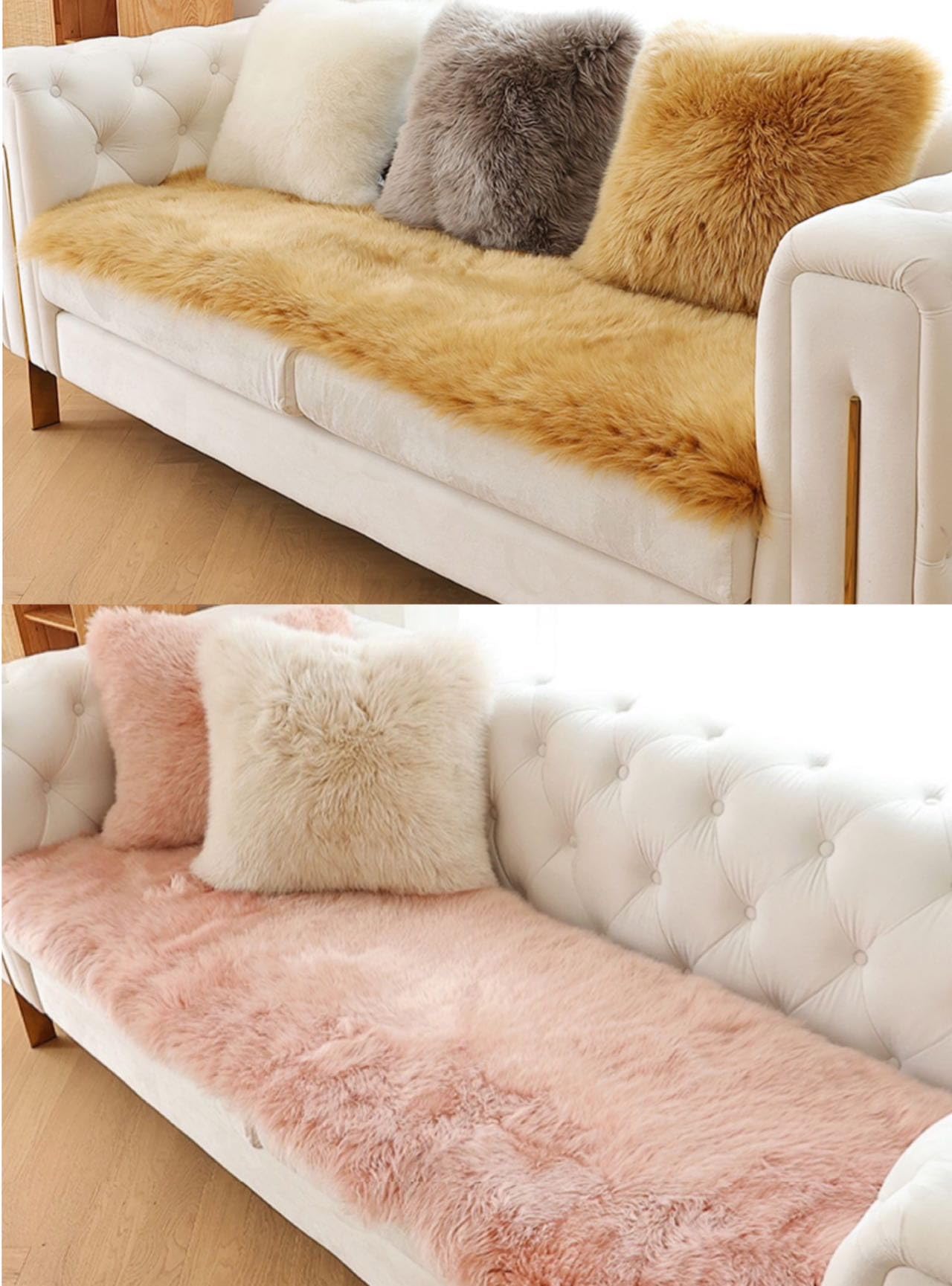 Amazon.co.jp: ムートンラグ 45 145 長毛ムートン 水洗い 長方形